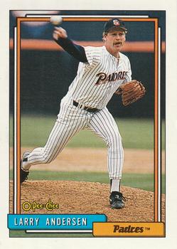#616 Larry Andersen - San Diego Padres - 1992 O-Pee-Chee Baseball