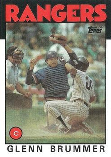 #616 Glenn Brummer - Texas Rangers - 1986 Topps Baseball