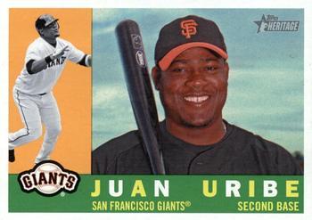#616 Juan Uribe - San Francisco Giants - 2009 Topps Heritage Baseball
