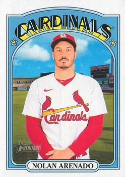 #616 Nolan Arenado - St. Louis Cardinals - 2021 Topps Heritage Baseball