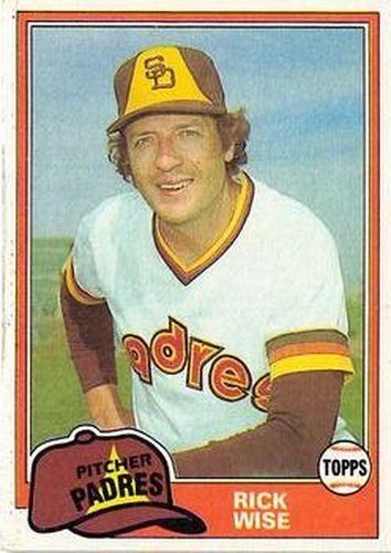 #616 Rick Wise - San Diego Padres - 1981 Topps Baseball