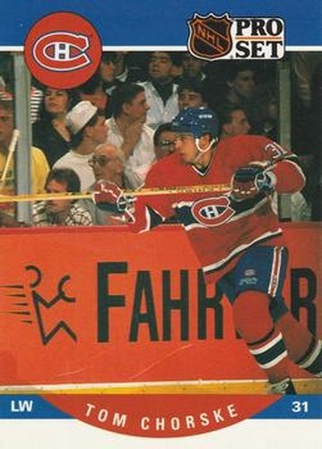 #616 Tom Chorske - Montreal Canadiens - 1990-91 Pro Set Hockey