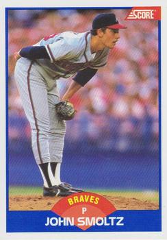#616 John Smoltz - Atlanta Braves - 1989 Score Baseball