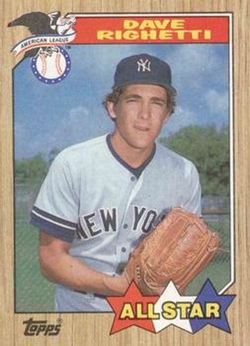 #616 Dave Righetti - New York Yankees - 1987 Topps Baseball