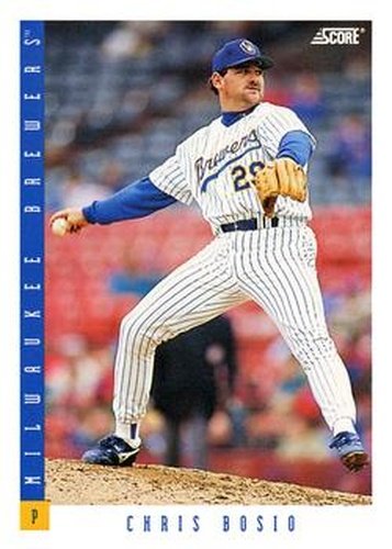 #616 Chris Bosio - Milwaukee Brewers - 1993 Score Baseball
