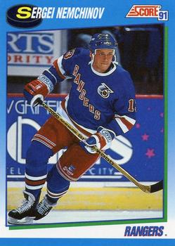 #617 Sergei Nemchinov - New York Rangers - 1991-92 Score Canadian Hockey