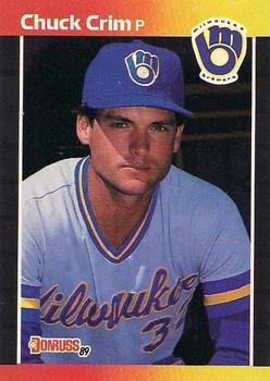#617 Chuck Crim - Milwaukee Brewers - 1989 Donruss Baseball