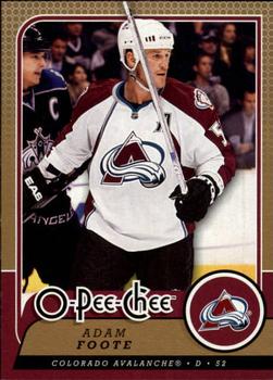 #617 Adam Foote - Colorado Avalanche - 2008-09 O-Pee-Chee Hockey