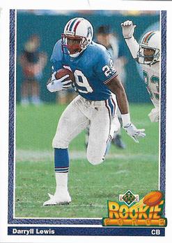 #617 Darryll Lewis - Houston Oilers - 1991 Upper Deck Football