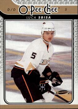 #617 Luca Sbisa - Anaheim Ducks - 2009-10 O-Pee-Chee Hockey