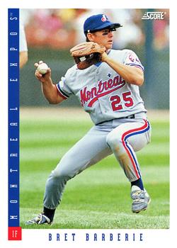 #617 Bret Barberie - Montreal Expos - 1993 Score Baseball