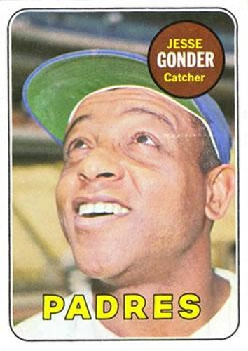 #617 Jesse Gonder - San Diego Padres - 1969 Topps Baseball