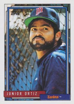 #617 Junior Ortiz - Minnesota Twins - 1992 Topps Baseball