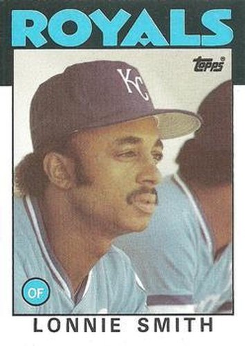 #617 Lonnie Smith - Kansas City Royals - 1986 Topps Baseball
