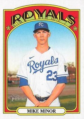#617 Mike Minor - Kansas City Royals - 2021 Topps Heritage Baseball