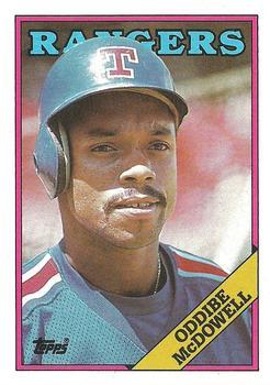 #617 Oddibe McDowell - Texas Rangers - 1988 Topps Baseball