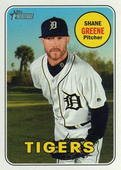 #617 Shane Greene - Detroit Tigers - 2018 Topps Heritage Baseball