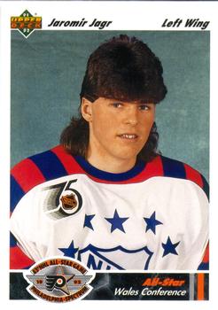 #617 Jaromir Jagr - Pittsburgh Penguins - 1991-92 Upper Deck Hockey