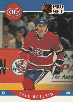 #617 Lyle Odelein - Montreal Canadiens - 1990-91 Pro Set Hockey