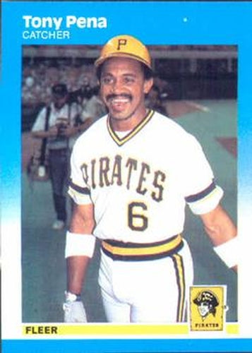 #617 Tony Pena - Pittsburgh Pirates - 1987 Fleer Baseball