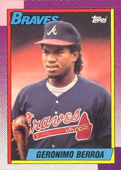 #617 Geronimo Berroa - Atlanta Braves - 1990 O-Pee-Chee Baseball