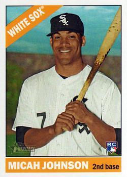#617a Micah Johnson - Chicago White Sox - 2015 Topps Heritage Baseball