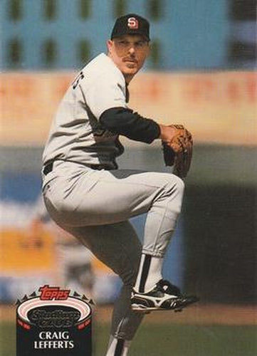 #618 Craig Lefferts - San Diego Padres - 1992 Stadium Club Baseball