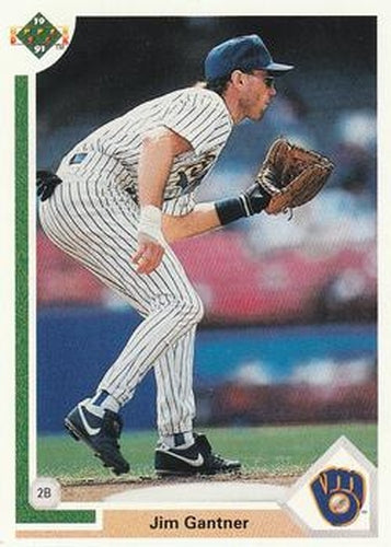 #618 Jim Gantner - Milwaukee Brewers - 1991 Upper Deck Baseball