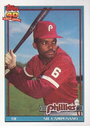 #618 Sil Campusano - Philadelphia Phillies - 1991 Topps Baseball