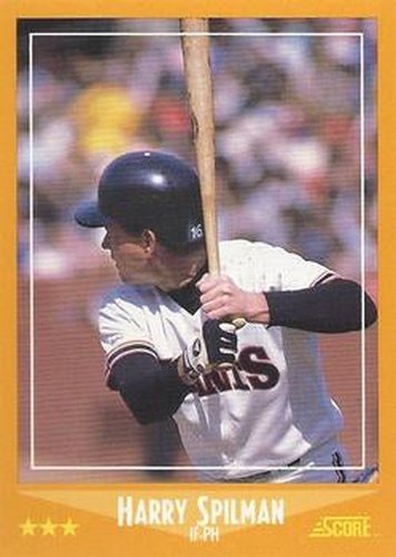 #618 Harry Spilman - San Francisco Giants - 1988 Score Baseball