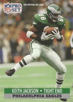 #618 Keith Jackson - Philadelphia Eagles - 1991 Pro Set Football