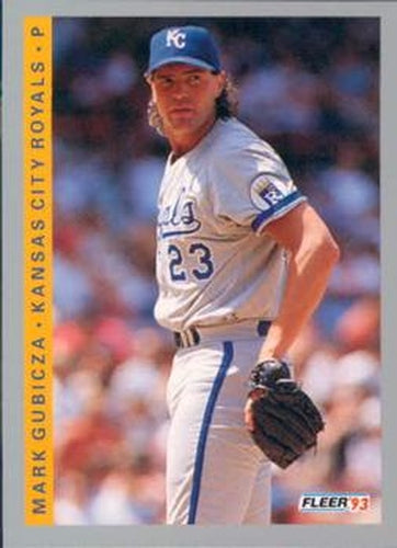 #618 Mark Gubicza - Kansas City Royals - 1993 Fleer Baseball