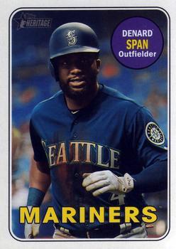 #618 Denard Span - Seattle Mariners - 2018 Topps Heritage Baseball