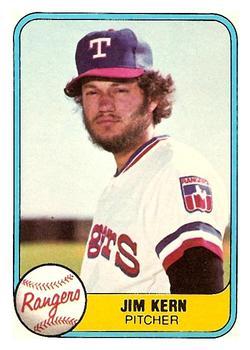 #618 Jim Kern - Texas Rangers - 1981 Fleer Baseball