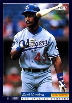 #618 Raul Mondesi - Los Angeles Dodgers -1994 Score Baseball