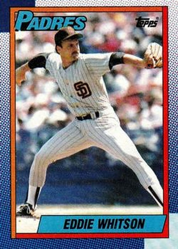 #618 Eddie Whitson - San Diego Padres - 1990 Topps Baseball