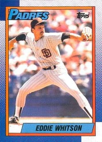 #618 Eddie Whitson - San Diego Padres - 1990 O-Pee-Chee Baseball