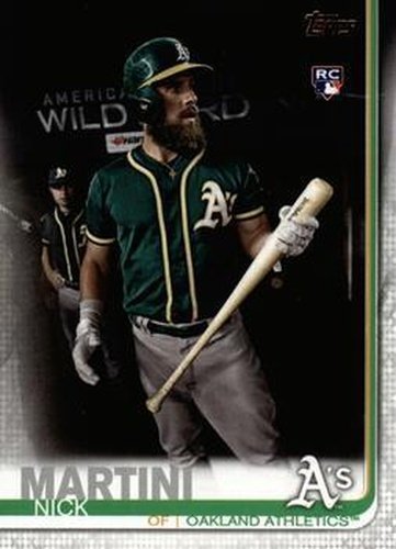 #618b Nick Martini - Oakland Athletics - 2019 Topps Baseball
