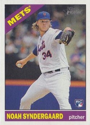 #618b Noah Syndergaard - New York Mets - 2015 Topps Heritage Baseball