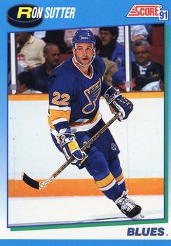 #619 Ron Sutter - St. Louis Blues - 1991-92 Score Canadian Hockey
