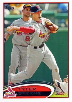 #619 Tyler Greene - St. Louis Cardinals - 2012 Topps Baseball