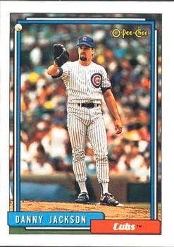 #619 Danny Jackson - Chicago Cubs - 1992 O-Pee-Chee Baseball