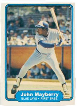 #619 John Mayberry - Toronto Blue Jays - 1982 Fleer Baseball
