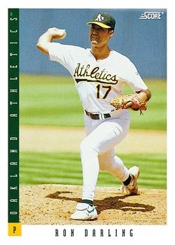 #619 Ron Darling - Oakland Athletics - 1993 Score Baseball