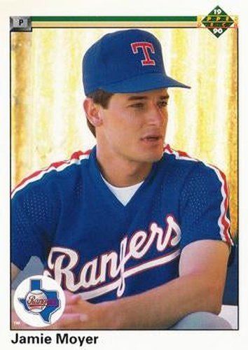 #619 Jamie Moyer - Texas Rangers - 1990 Upper Deck Baseball