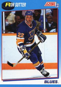#619 Ron Sutter - St. Louis Blues - 1991-92 Score Canadian Bilingual Hockey