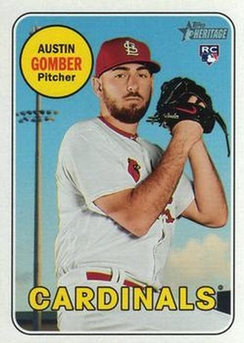 #619 Austin Gomber - St. Louis Cardinals - 2018 Topps Heritage Baseball