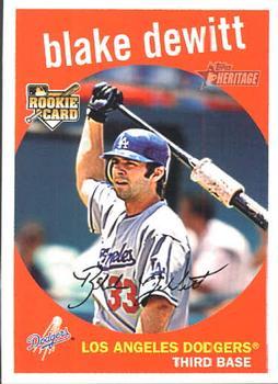 #619 Blake DeWitt - Los Angeles Dodgers - 2008 Topps Heritage Baseball