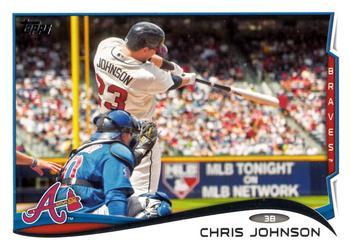 #619 Chris Johnson - Atlanta Braves - 2014 Topps Baseball