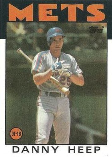 #619 Danny Heep - New York Mets - 1986 Topps Baseball